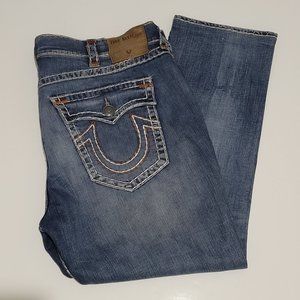 True Religion Ricky Flap Super T Blue Jeans